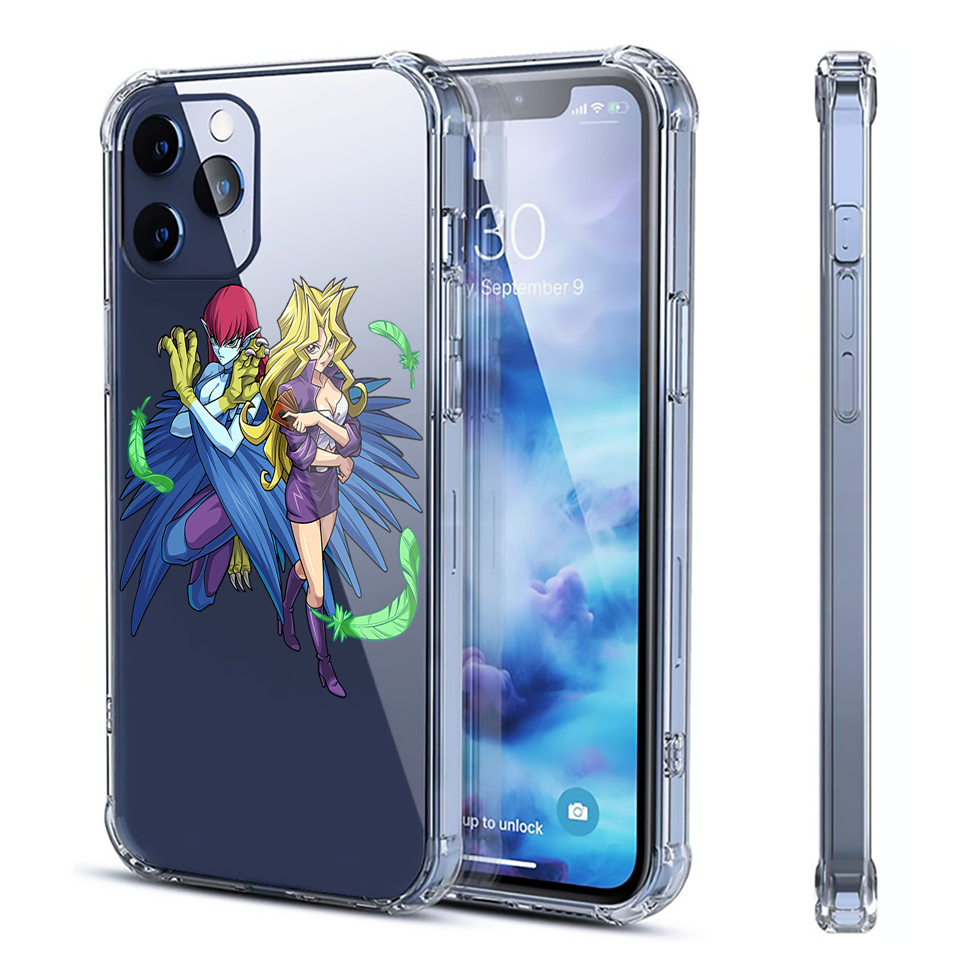 （画像用） 遊☆戯☆王 Yu-Gi-Oh! 【iPhone 12シリーズ対応】透明スマホケース（クリアソフトケース）